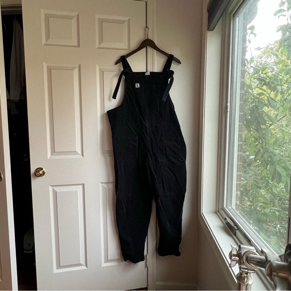 Lucy & Yak Black Corduroy Overalls